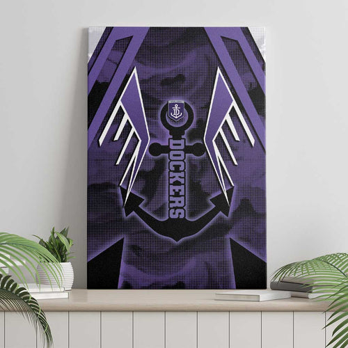 Fremantle Football Canvas Wall Art Dockers Anchor Sporty Style