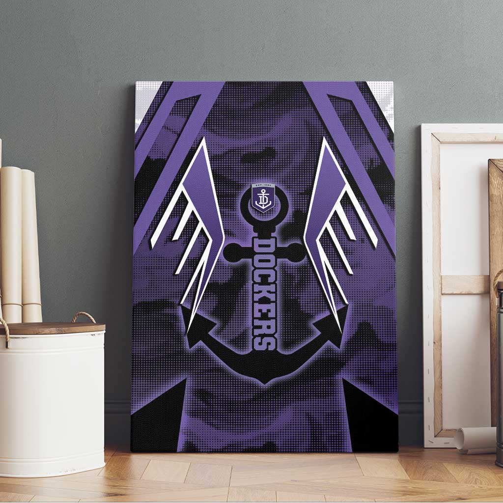 Fremantle Football Canvas Wall Art Dockers Anchor Sporty Style