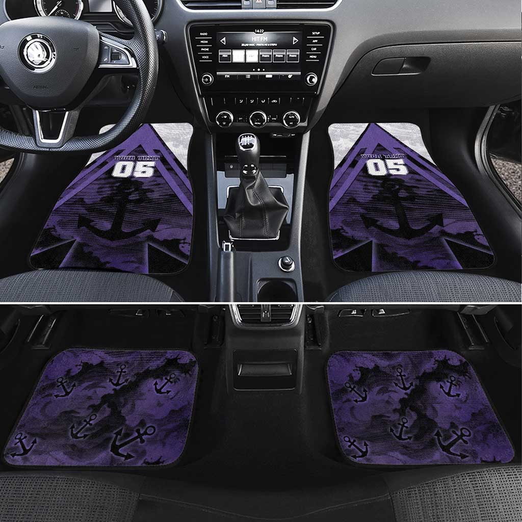 Custom Fremantle Football Car Mats Dockers Anchor Sporty Style