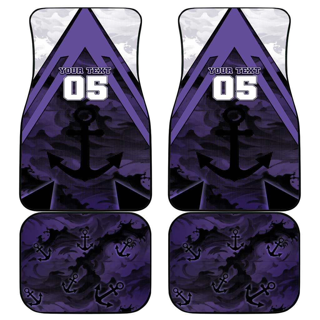 Custom Fremantle Football Car Mats Dockers Anchor Sporty Style