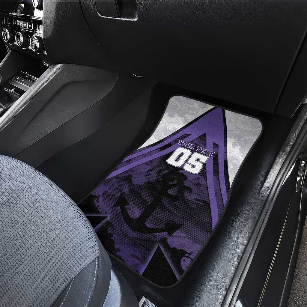 Custom Fremantle Football Car Mats Dockers Anchor Sporty Style