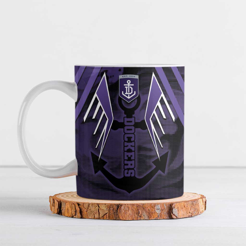 Custom Fremantle Football Ceramic Mug Dockers Anchor Sporty Style