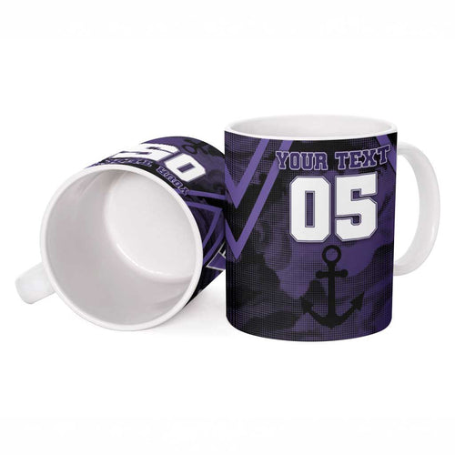 Custom Fremantle Football Ceramic Mug Dockers Anchor Sporty Style