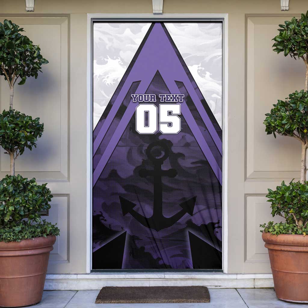 Custom Fremantle Football Door Cover Dockers Anchor Sporty Style