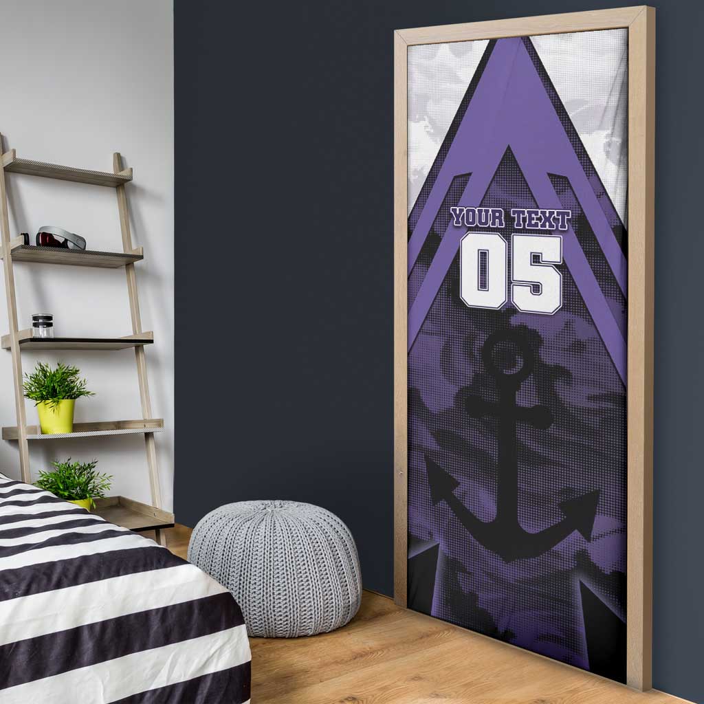 Custom Fremantle Football Door Cover Dockers Anchor Sporty Style