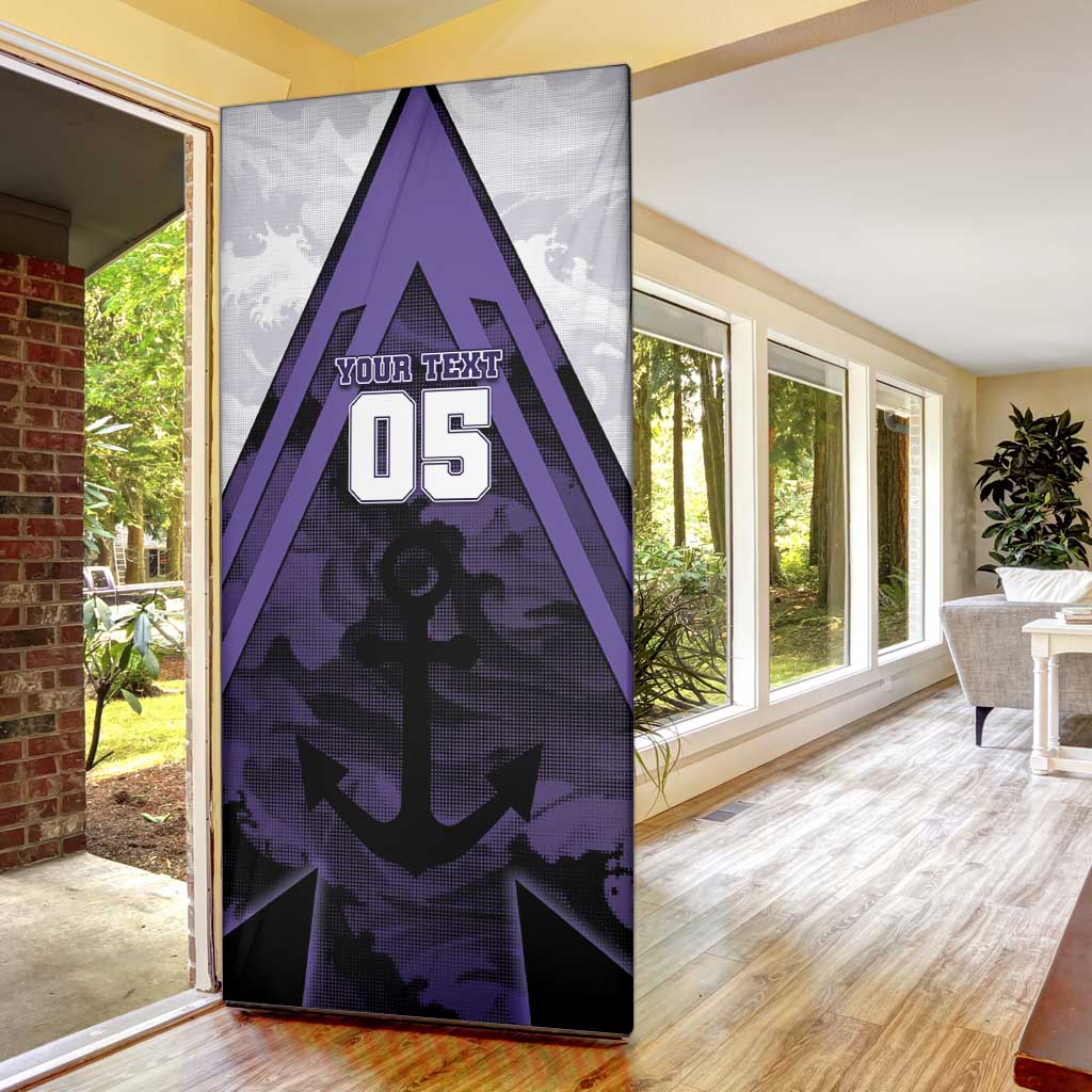 Custom Fremantle Football Door Cover Dockers Anchor Sporty Style
