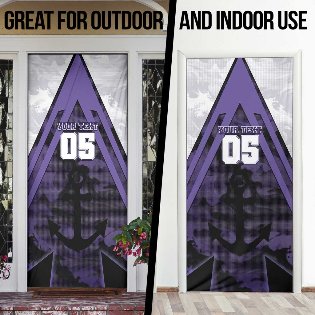 Custom Fremantle Football Door Cover Dockers Anchor Sporty Style