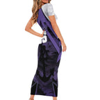 Custom Fremantle Football Family Matching Short Sleeve Bodycon Dress and Hawaiian Shirt Dockers Anchor Sporty Style