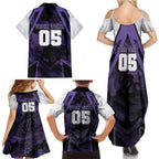 Custom Fremantle Football Family Matching Summer Maxi Dress and Hawaiian Shirt Dockers Anchor Sporty Style
