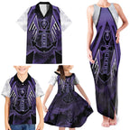 Custom Fremantle Football Family Matching Tank Maxi Dress and Hawaiian Shirt Dockers Anchor Sporty Style