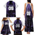 Custom Fremantle Football Family Matching Tank Maxi Dress and Hawaiian Shirt Dockers Anchor Sporty Style