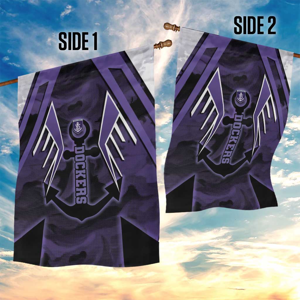 Fremantle Football Garden Flag Dockers Anchor Sporty Style