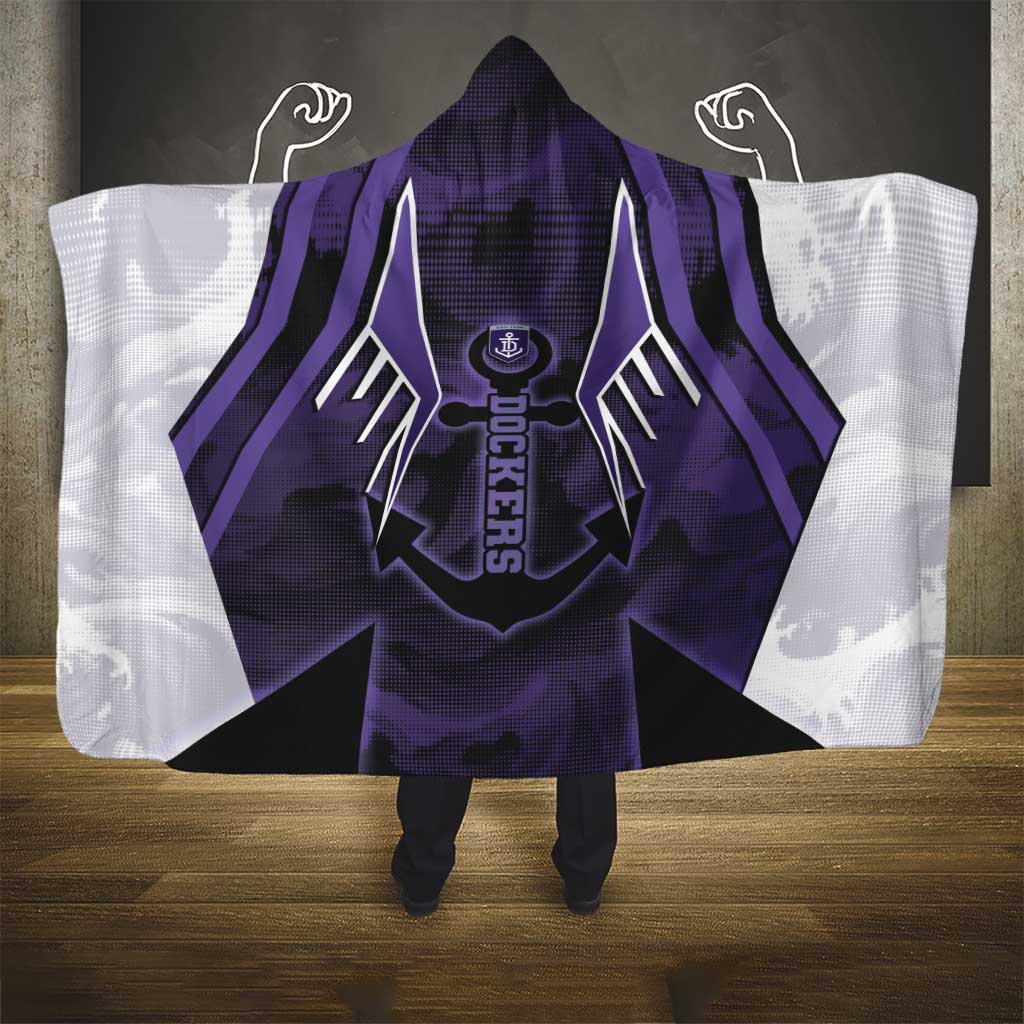 Fremantle Football Hooded Blanket Dockers Anchor Sporty Style