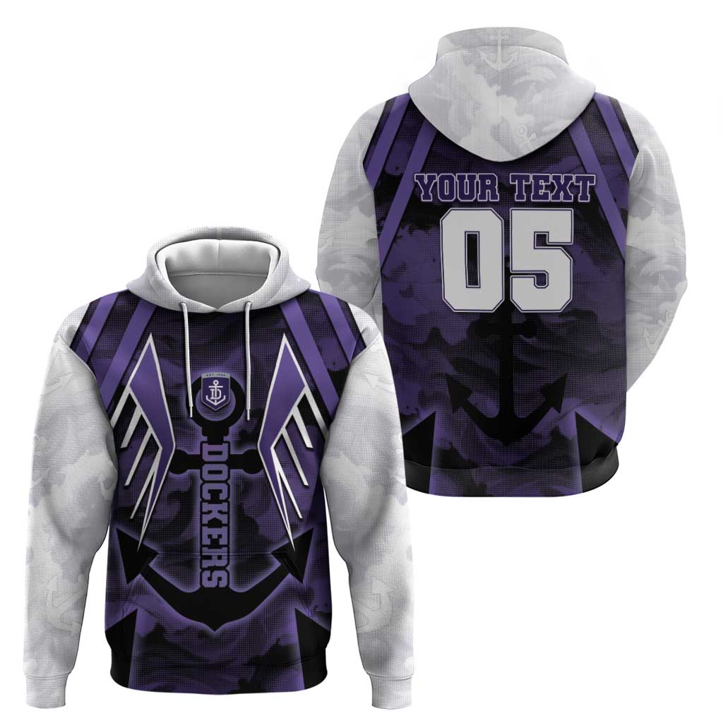 Custom Fremantle Football Hoodie Dockers Anchor Sporty Style