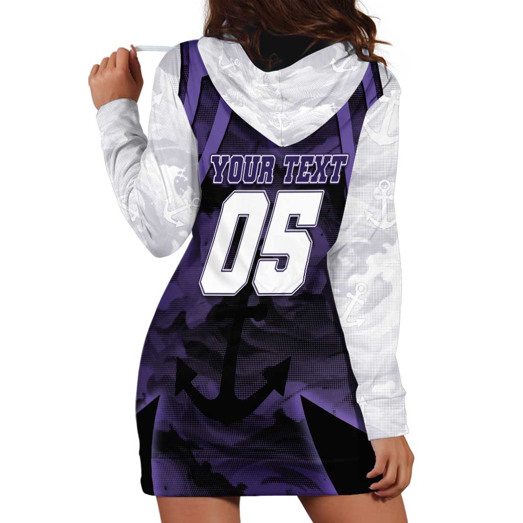Custom Fremantle Football Hoodie Dress Dockers Anchor Sporty Style