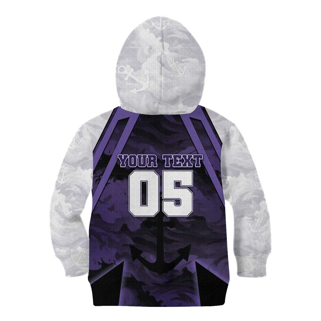Custom Fremantle Football Kid Hoodie Dockers Anchor Sporty Style