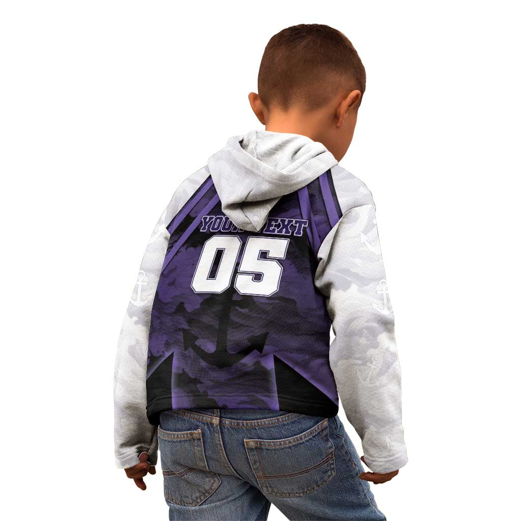 Custom Fremantle Football Kid Hoodie Dockers Anchor Sporty Style