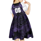 Custom Fremantle Football Kid Short Sleeve Dress Dockers Anchor Sporty Style