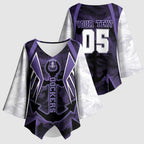 Custom Fremantle Football Kimono Sleeve Blouse Dockers Anchor Sporty Style