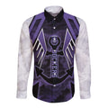 Custom Fremantle Football Long Sleeve Button Shirt Dockers Anchor Sporty Style