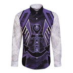 Custom Fremantle Football Long Sleeve Button Shirt Dockers Anchor Sporty Style