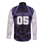 Custom Fremantle Football Long Sleeve Button Shirt Dockers Anchor Sporty Style