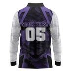 Custom Fremantle Football Long Sleeve Polo Shirt Dockers Anchor Sporty Style