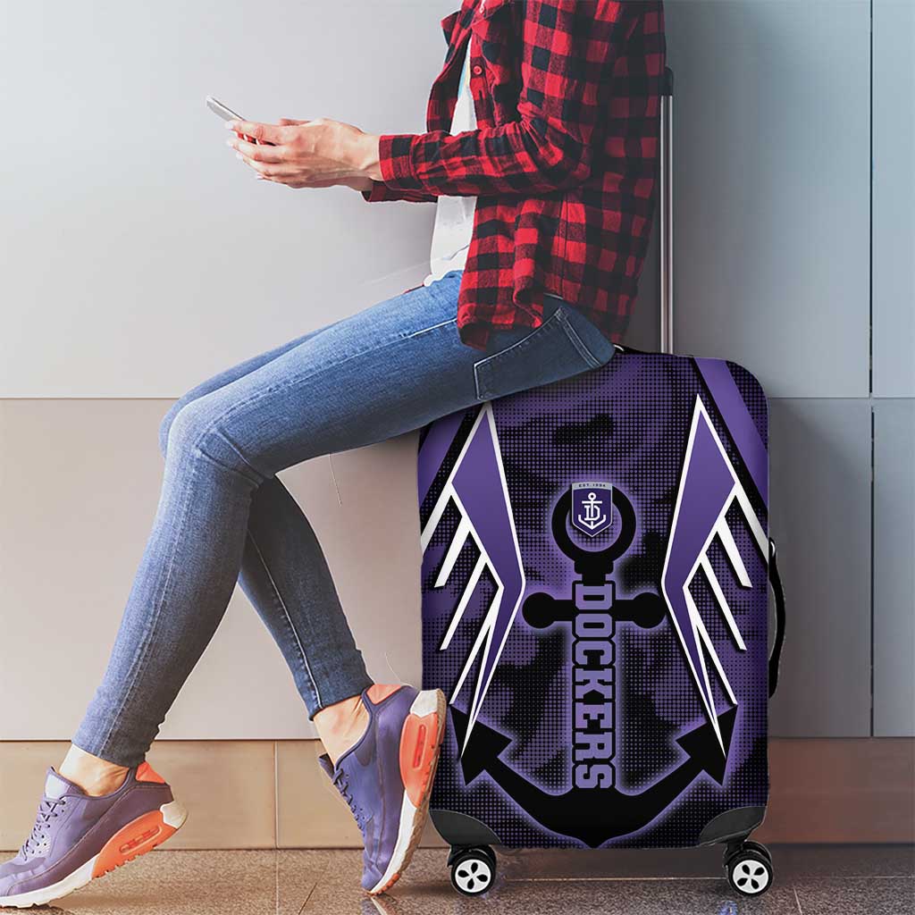 Fremantle Football Luggage Cover Dockers Anchor Sporty Style