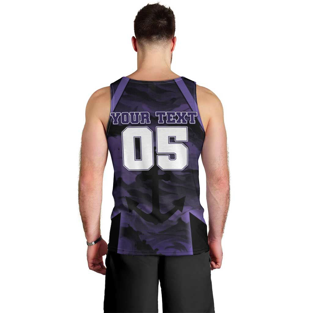 Custom Fremantle Football Men Tank Top Dockers Anchor Sporty Style