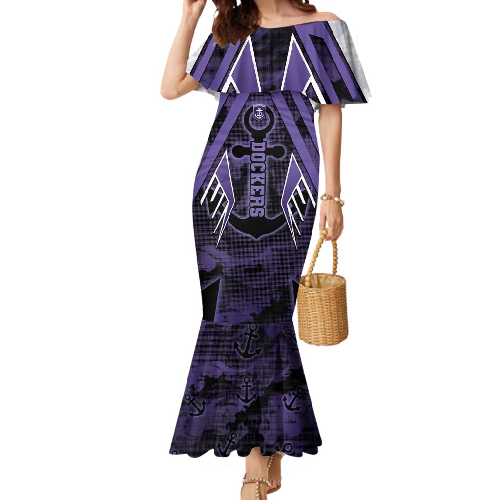 Custom Fremantle Football Mermaid Dress Dockers Anchor Sporty Style