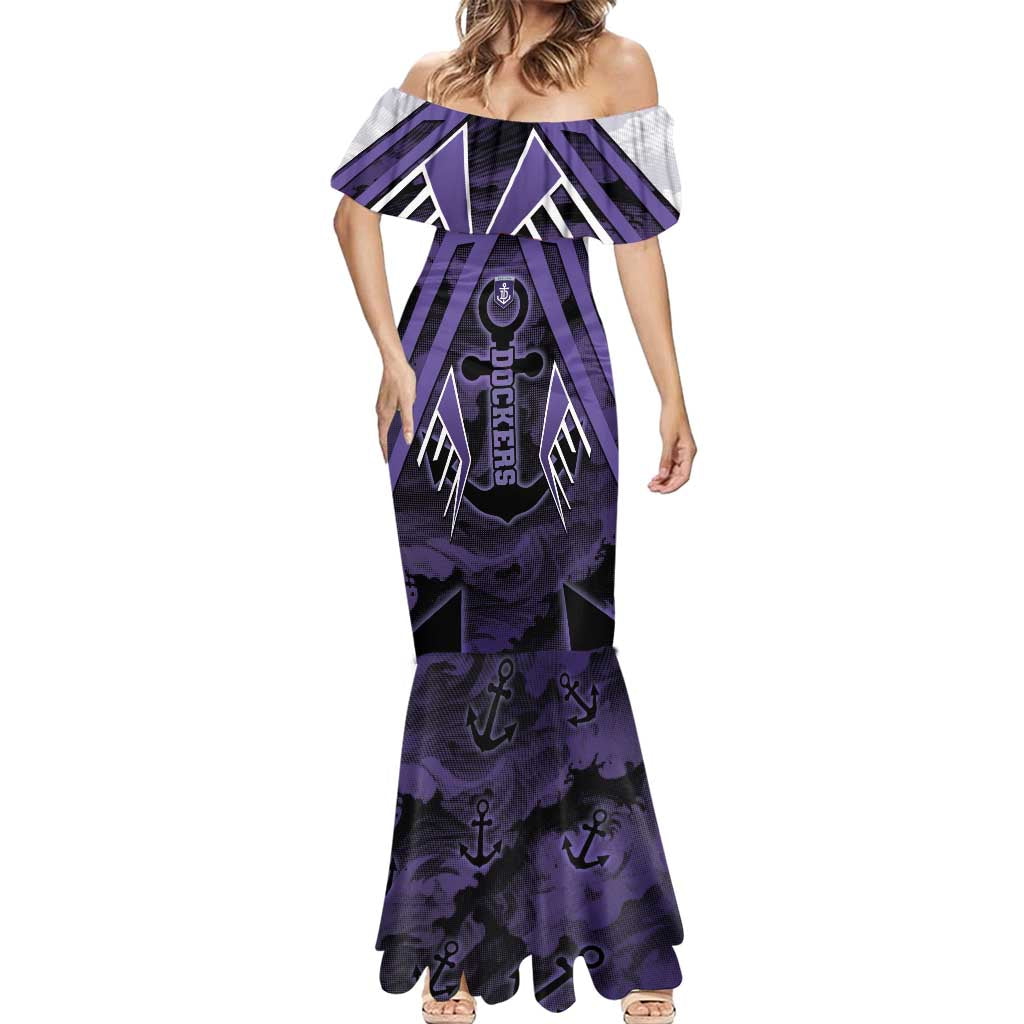 Custom Fremantle Football Mermaid Dress Dockers Anchor Sporty Style