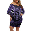 Custom Fremantle Football Off Shoulder Short Dress Dockers Anchor Sporty Style
