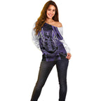 Custom Fremantle Football Off Shoulder Sweater Dockers Anchor Sporty Style