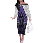 Custom Fremantle Football Off The Shoulder Long Sleeve Dress Dockers Anchor Sporty Style