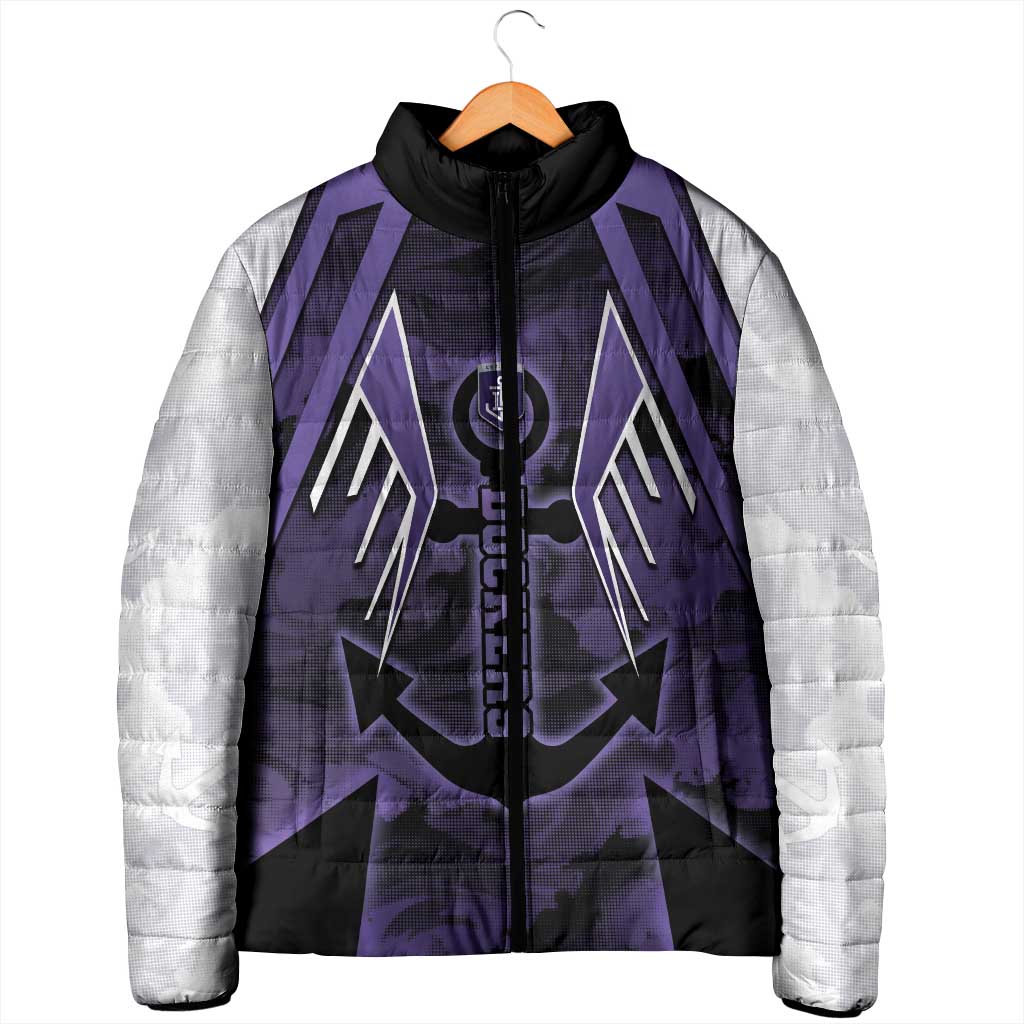 Custom Fremantle Football Padded Jacket Dockers Anchor Sporty Style