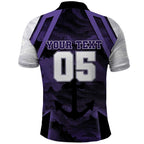 Custom Fremantle Football Polo Shirt Dockers Anchor Sporty Style