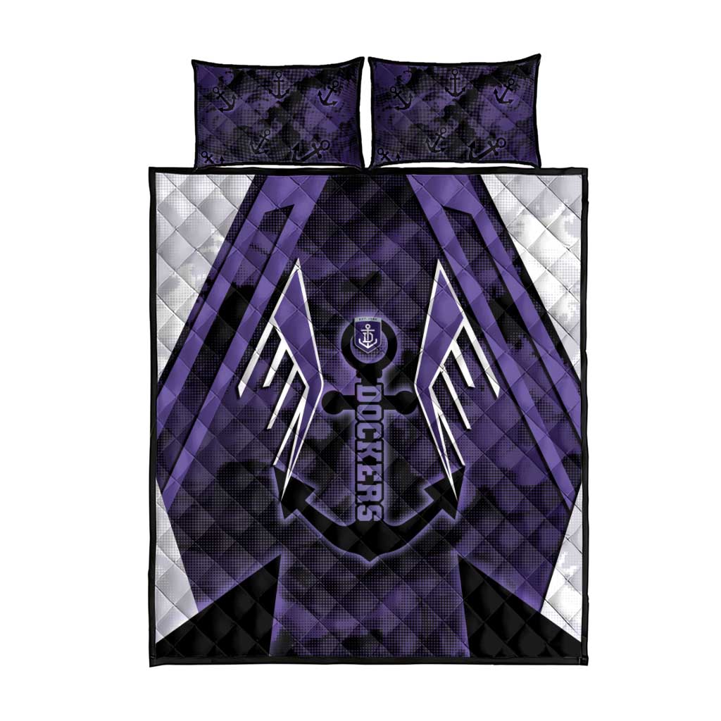Fremantle Football Quilt Bed Set Dockers Anchor Sporty Style