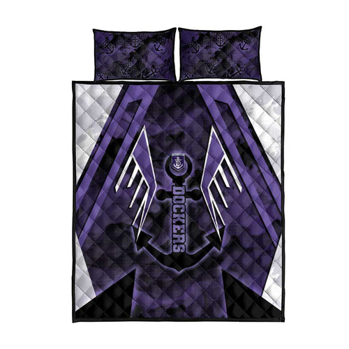 Fremantle Football Quilt Bed Set Dockers Anchor Sporty Style