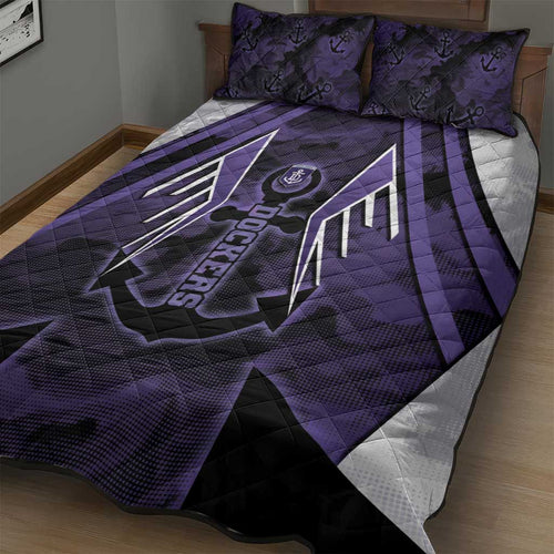 Fremantle Football Quilt Bed Set Dockers Anchor Sporty Style