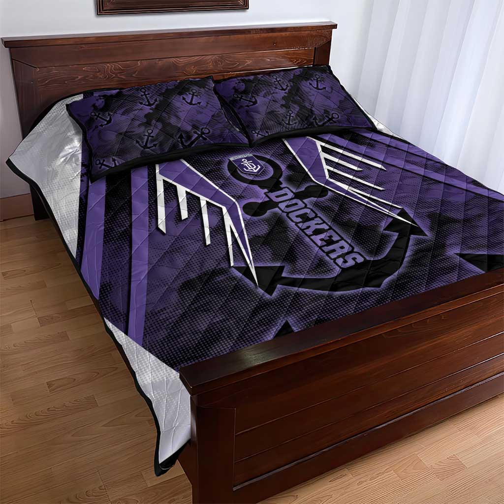 Fremantle Football Quilt Bed Set Dockers Anchor Sporty Style