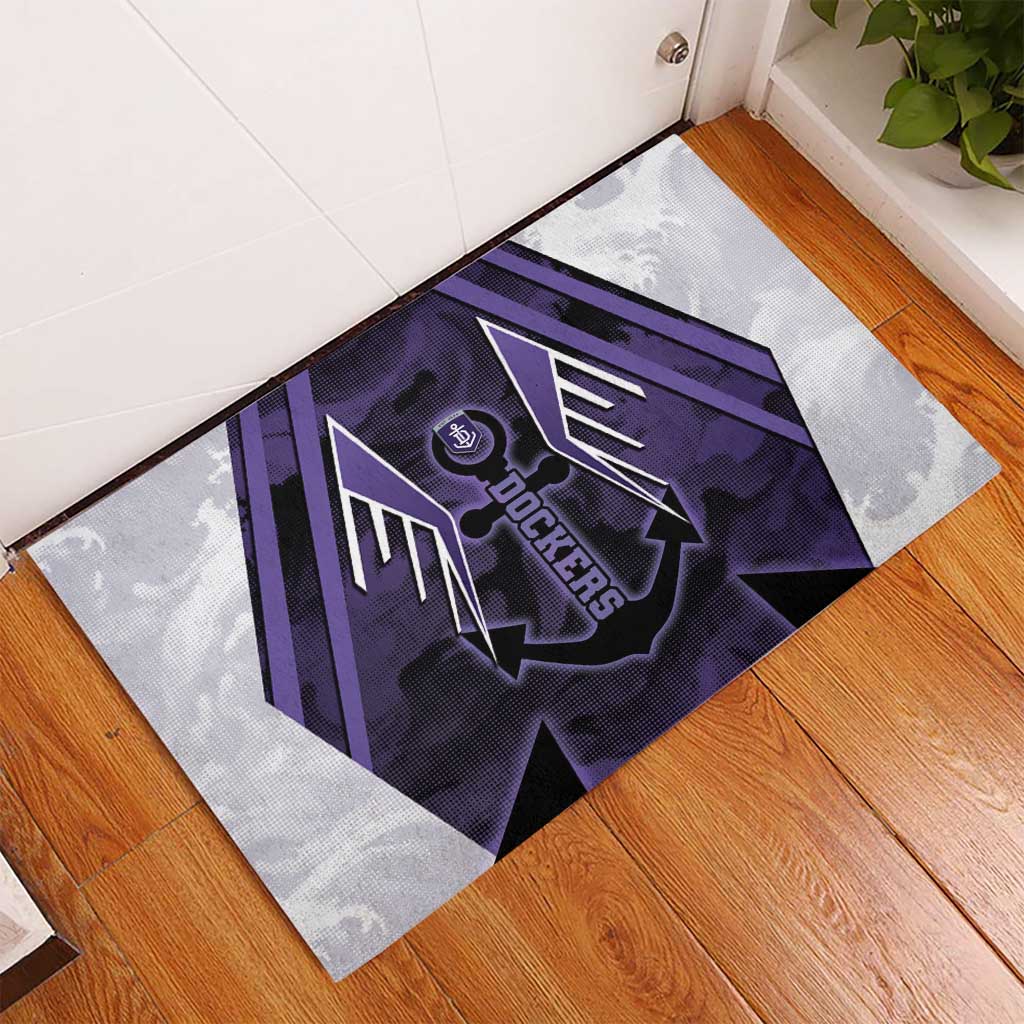 Fremantle Football Rubber Doormat Dockers Anchor Sporty Style