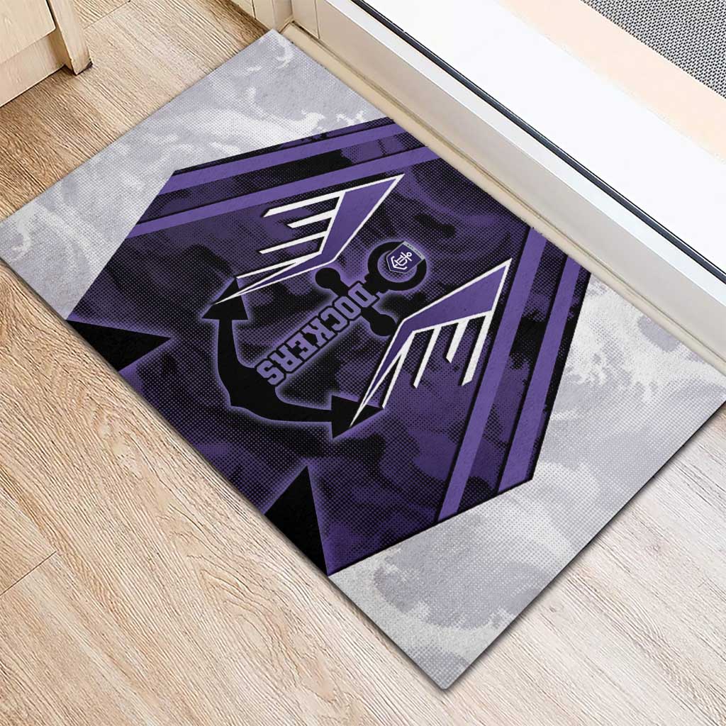 Fremantle Football Rubber Doormat Dockers Anchor Sporty Style