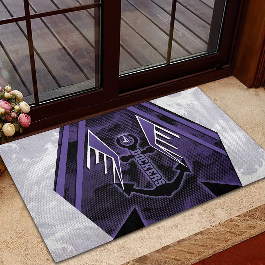 Fremantle Football Rubber Doormat Dockers Anchor Sporty Style