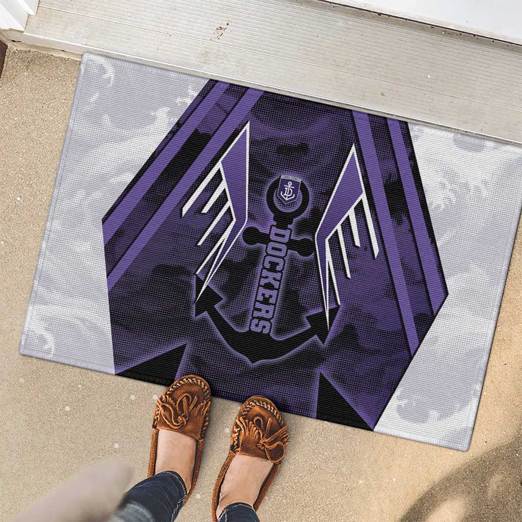 Fremantle Football Rubber Doormat Dockers Anchor Sporty Style