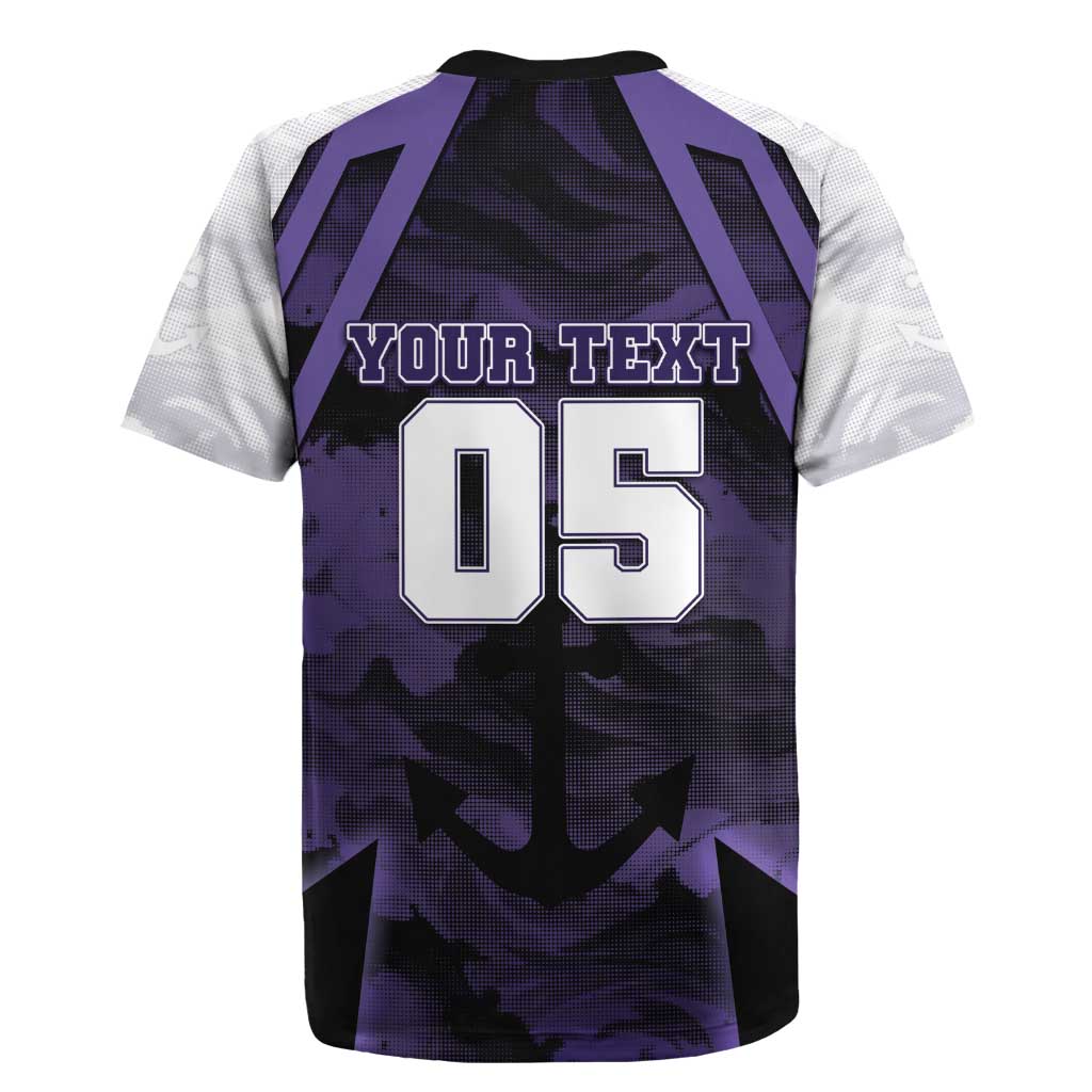 Custom Fremantle Football Rugby Jersey Dockers Anchor Sporty Style