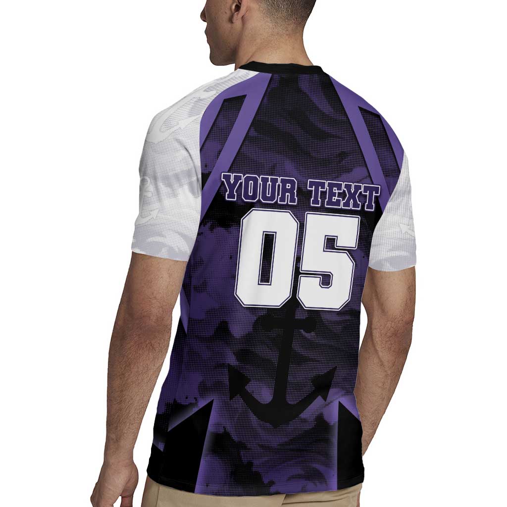 Custom Fremantle Football Rugby Jersey Dockers Anchor Sporty Style