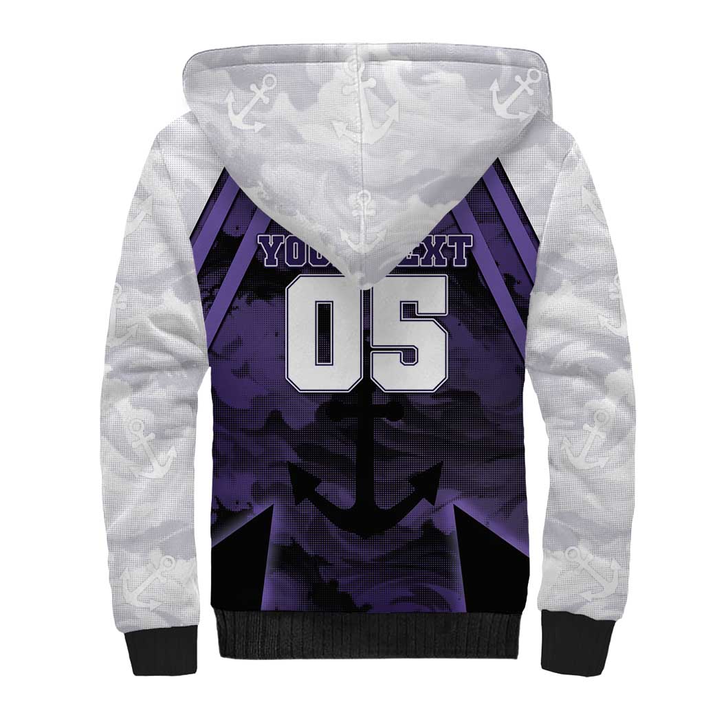 Custom Fremantle Football Sherpa Hoodie Dockers Anchor Sporty Style