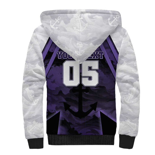 Custom Fremantle Football Sherpa Hoodie Dockers Anchor Sporty Style