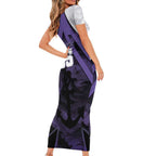 Custom Fremantle Football Short Sleeve Bodycon Dress Dockers Anchor Sporty Style