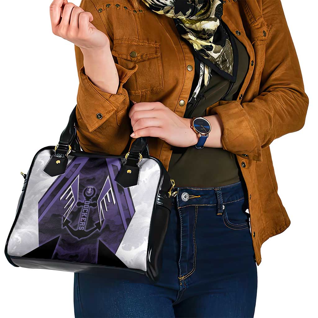 Fremantle Football Shoulder Handbag Dockers Anchor Sporty Style